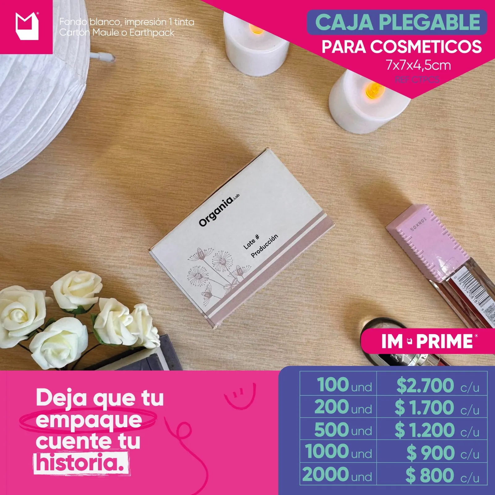 Caja Plegable 7x7x4,5
